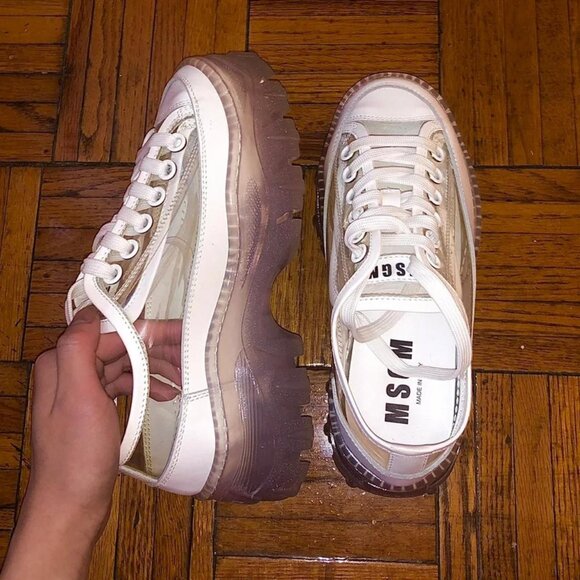 MSGM Clear PVC Chunky Sneakers - Picture 4 of 4